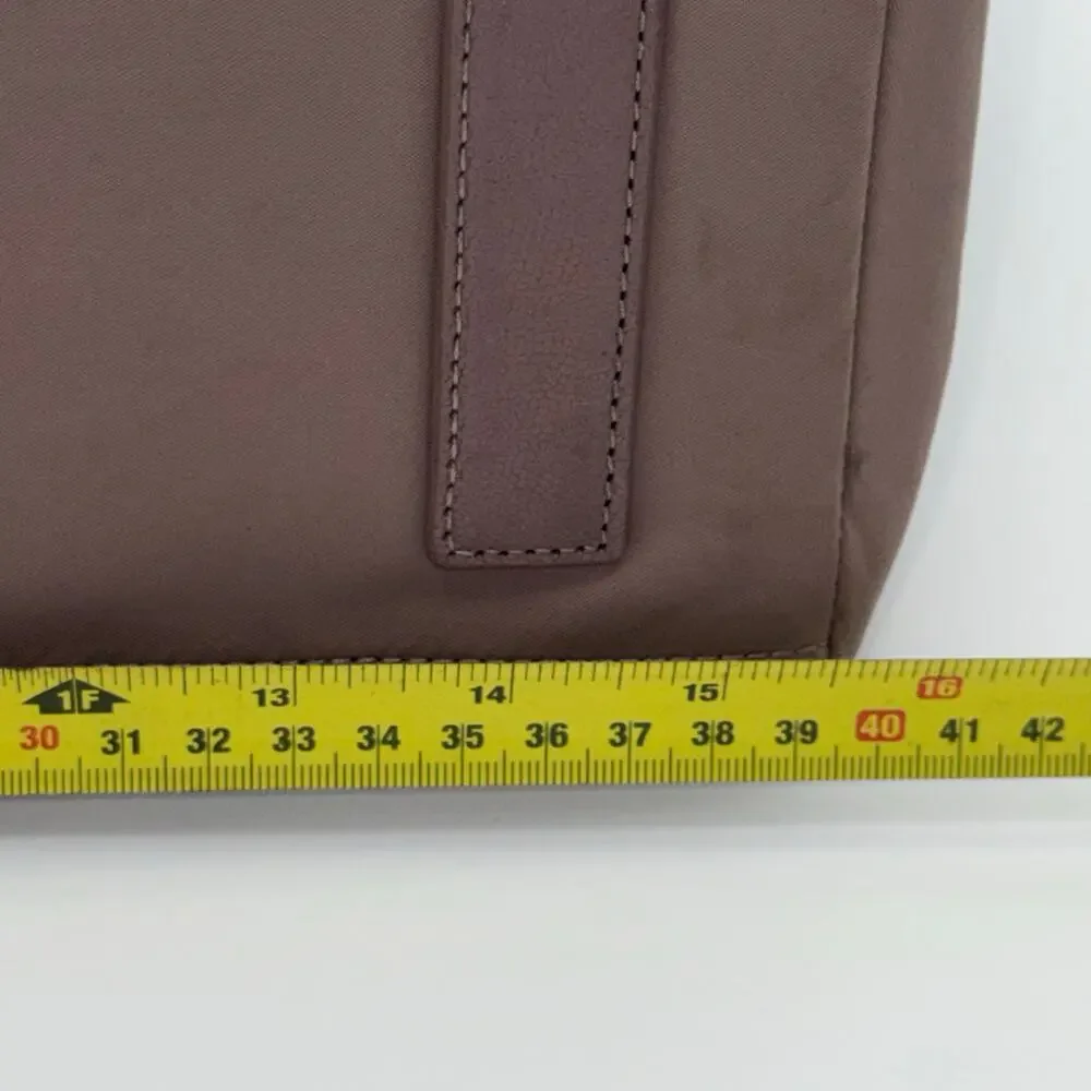 TUMI Voyageur Valetta Large Tote Bag Light Mauve Pink Nylon Laptop Travel